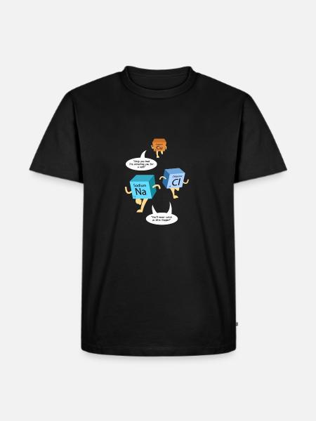 Periodic Table Chemistry Gag - Men's Premium Organic T-Shirt - black