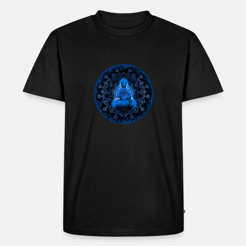 Buddha - Männer Premium Bio T-Shirt - Schwarz