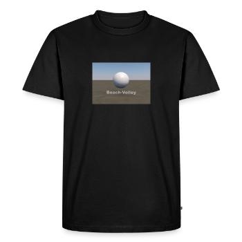 Beach Volleyball - Men's Premium Organic T-Shirt - black - Front - Nico (187cm)