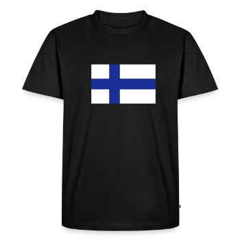 Finlande - T-shirt Premium bio Homme - noir - Devant - Nico (187cm)