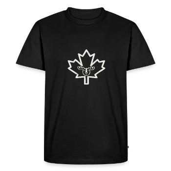 Bienvenue au Canada - T-shirt Premium bio Homme - noir - Devant - Nico (187cm)