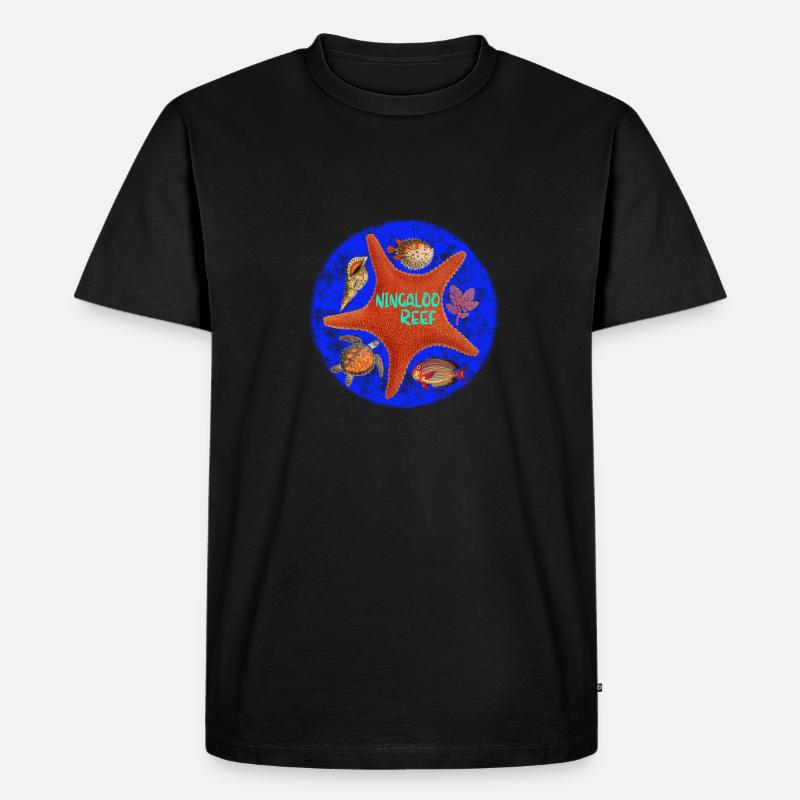 NINGALOO REEF - Männer Premium Bio T-Shirt - Schwarz
