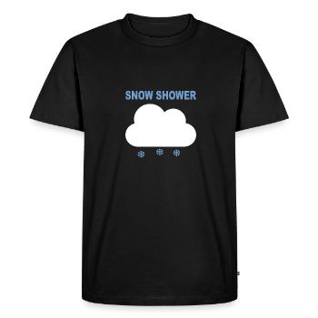 DOUCHE DE NEIGE - T-shirt Premium bio Homme - noir - Devant - Nico (187cm)