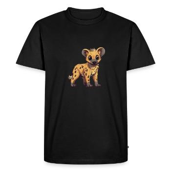 Super mignon Hyènes Bébé - T-shirt Premium bio Homme - noir - Devant - Nico (187cm)