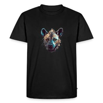 Bain de hyène - T-shirt Premium bio Homme - noir - Devant - Nico (187cm)
