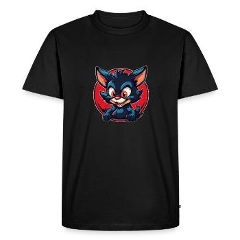 Super mignon tasmanian Devil style rétro - T-shirt Premium bio Homme - noir - Devant - Nico (187cm)