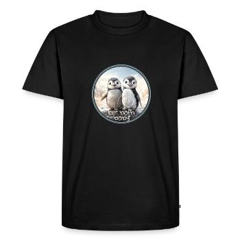 Bain de glace bébé - T-shirt Premium bio Homme - noir - Devant - Nico (187cm)