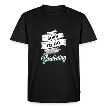Horticulture jardinage - T-shirt Premium bio Homme - noir - Devant - Nico (187cm)