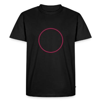 Cercle, rond, ellipse, cercles, vecteur, cercle rond - T-shirt Premium bio Homme - noir - Devant - Nico (187cm)