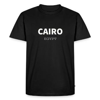 Le Caire - T-shirt Premium bio Homme - noir - Devant - Nico (187cm)