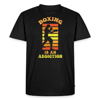 Boxing Boxer Martial Arts Boxing Ring Boxing Gloves - Men's Premium Organic T-Shirt - black - Front - Nico (187cm)
