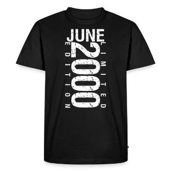 June 2000 June birthday gift June 2000 - Men's Premium Organic T-Shirt - black - Front - Nico (187cm)
