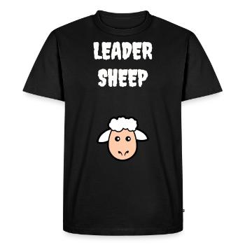 Leader sheep - Men's Premium Organic T-Shirt - black - Front - Nico (187cm)
