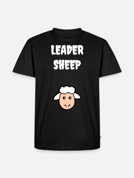 Leader sheep - Men's Premium Organic T-Shirt - black