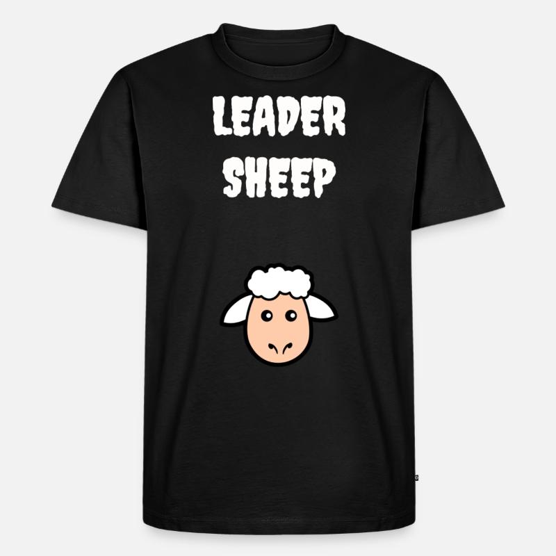 Führschafe - Männer Premium Bio T-Shirt - Schwarz