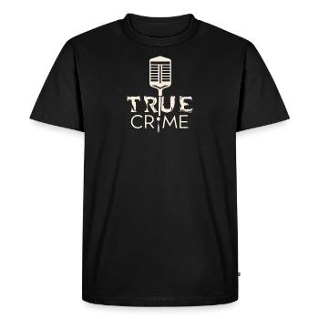 True Crime Podcast Obsessed Fest - T-shirt Premium bio Homme - noir - Devant - Nico (187cm)
