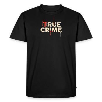 True Crime Podcast Obsessed Fest - T-shirt Premium bio Homme - noir - Devant - Nico (187cm)