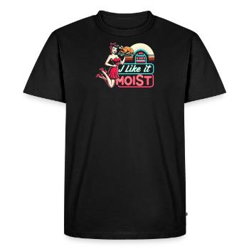 I Like It Moist Thanksgiving Costume Turkey Day - Men's Premium Organic T-Shirt - black - Front - Nico (187cm)