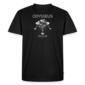 Odysseus Moon Lander Spacecraft Moon Landing - Men's Premium Organic T-Shirt - black - Front - Nico (187cm)