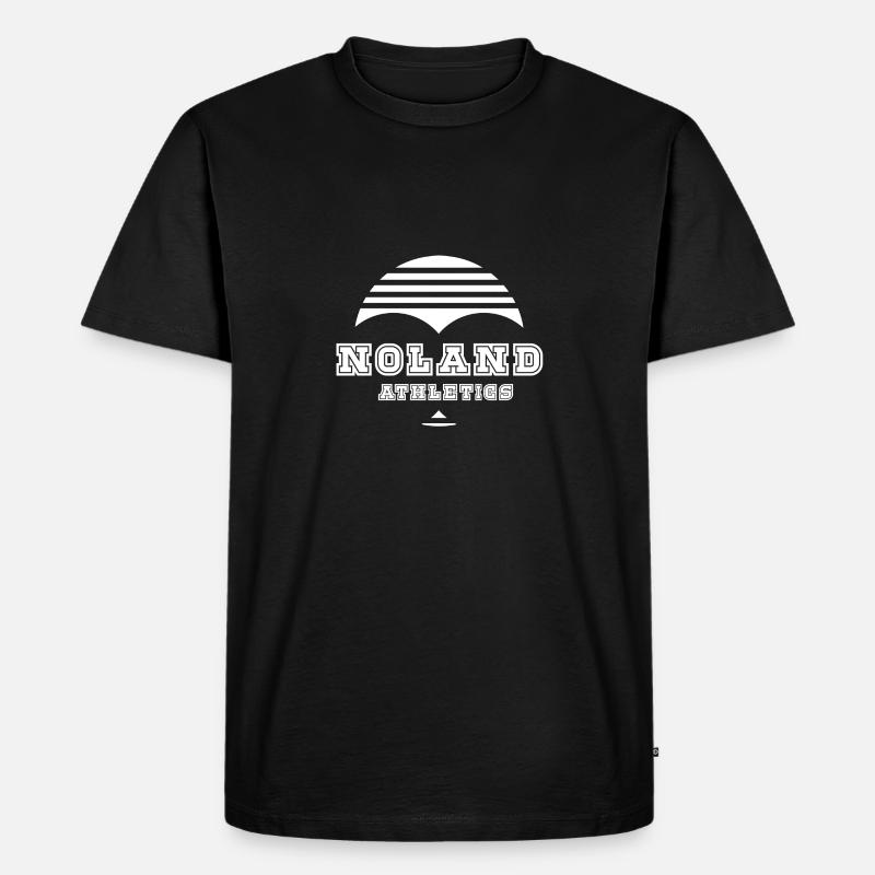 Noland Athletics Weiß - Männer Premium Bio T-Shirt - Schwarz