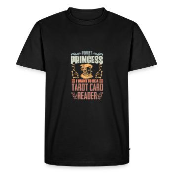 Oubliez la carte de tarot rétro de la princesse lisant un tarot - T-shirt Premium bio Homme - noir - Devant - Nico (187cm)