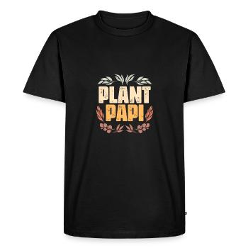 Rétro Plant Papi Head Gardener Un père jardinier - T-shirt Premium bio Homme - noir - Devant - Nico (187cm)