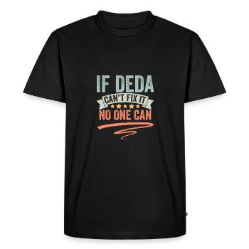 Rétro Si Deda ne peut pas le réparer, personne ne peut Un Serbe - T-shirt Premium bio Homme - noir - Devant - Nico (187cm)