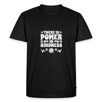 Il y a du pouvoir dans la gentillesse Empathie inspirante - T-shirt Premium bio Homme - noir - Devant - Nico (187cm)