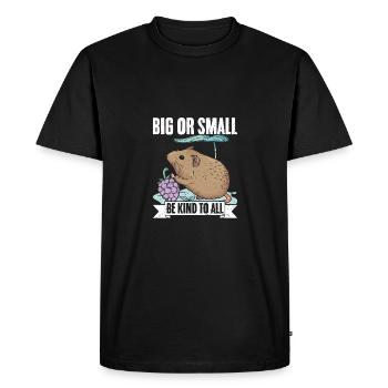 Soyez gentil avec tous les grands ou petits animaux Génial - T-shirt Premium bio Homme - noir - Devant - Nico (187cm)