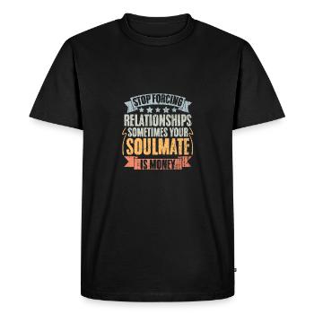 Vintage Money Financing Investor For A Business - Men's Premium Organic T-Shirt - black - Front - Nico (187cm)