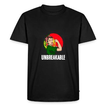 Cool Portugaise Femme Incassable Portugal - T-shirt Premium bio Homme - noir - Devant - Nico (187cm)