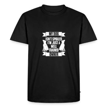My Dog Isn't Spoiled I'm Just Well Trained Awesome - Men's Premium Organic T-Shirt - black - Front - Nico (187cm)