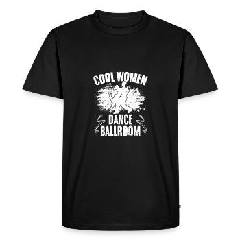 Drôle de femmes cool danse salle de bal pour une salle de bal - T-shirt Premium bio Homme - noir - Devant - Nico (187cm)