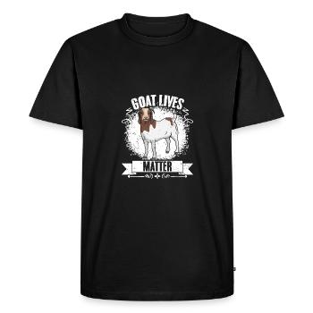 Goat Lives Matter Élevage de chèvres boers drôles pour - T-shirt Premium bio Homme - noir - Devant - Nico (187cm)