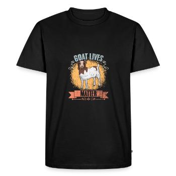 Goat Lives Matter Retro Boer Goat Farming For - T-shirt Premium bio Homme - noir - Devant - Nico (187cm)