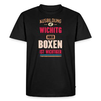 Dictons drôles Boîtes de conception Cool Dicton - T-shirt Premium bio Homme - noir - Devant - Nico (187cm)
