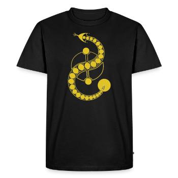 crop circle t shirt - Men's Premium Organic T-Shirt - black - Front - Nico (187cm)