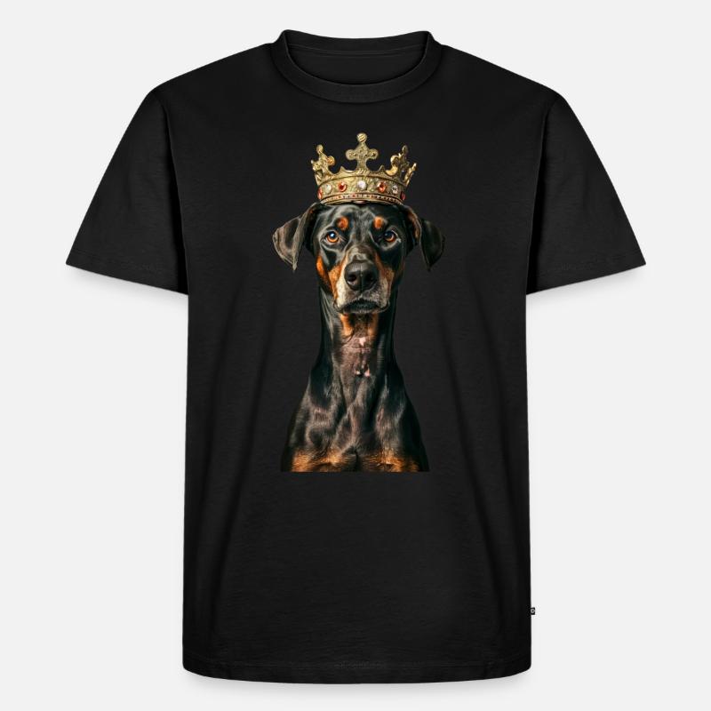 Dobermann - Männer Premium Bio T-Shirt - Schwarz