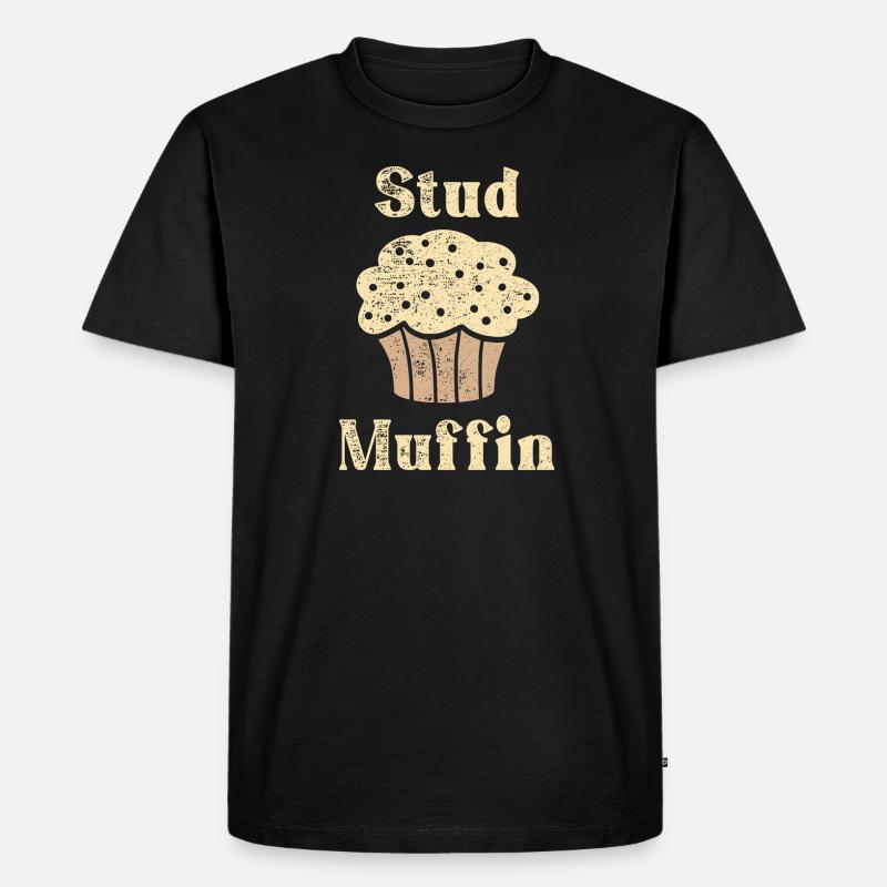 Stud Muffin - Männer Premium Bio T-Shirt - Schwarz