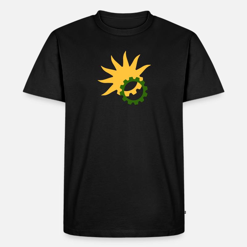 Solarpunk - Männer Premium Bio T-Shirt - Schwarz