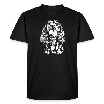 Cocker Spaniel Dog Dog Wilsigns - Men's Premium Organic T-Shirt - black - Front - Nico (187cm)