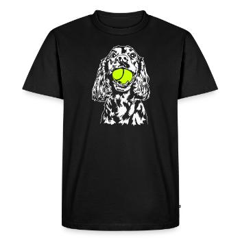 Cocker Spaniel Dog Dog Wilsigns - Men's Premium Organic T-Shirt - black - Front - Nico (187cm)