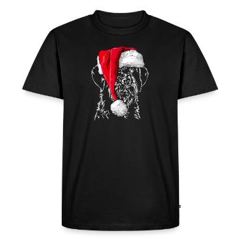 Santa CESKY FOUSEK Chiens de chasse de Noël Wilsigns - T-shirt Premium bio Homme - noir - Devant - Nico (187cm)