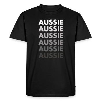 Chien Aussie - T-shirt Premium bio Homme - noir - Devant - Nico (187cm)