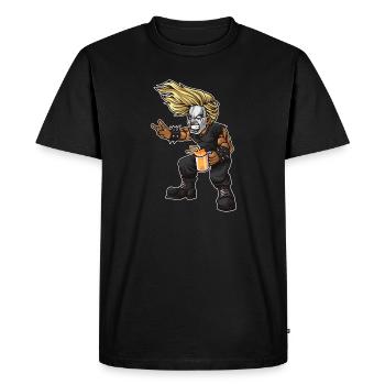 Fan de Heavy Metal | Festival de musique Headbanger - T-shirt Premium bio Homme - noir - Devant - Nico (187cm)