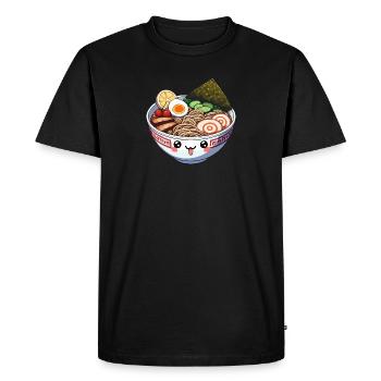 Bol de ramen - T-shirt Premium bio Homme - noir - Devant - Nico (187cm)