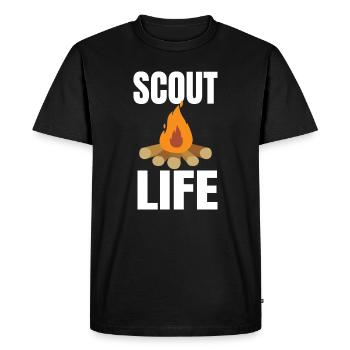 SCOUT: Scout Life - Men's Premium Organic T-Shirt - black - Front - Nico (187cm)