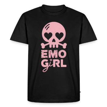 Emo Girl! - Men's Premium Organic T-Shirt - black - Front - Nico (187cm)