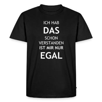 drôle énonciation cool drôle dictons cool humour - T-shirt Premium bio Homme - noir - Devant - Nico (187cm)