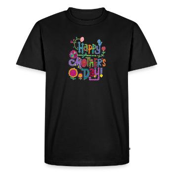 Happy Mother's Day Colorful design - Men's Premium Organic T-Shirt - black - Front - Nico (187cm)